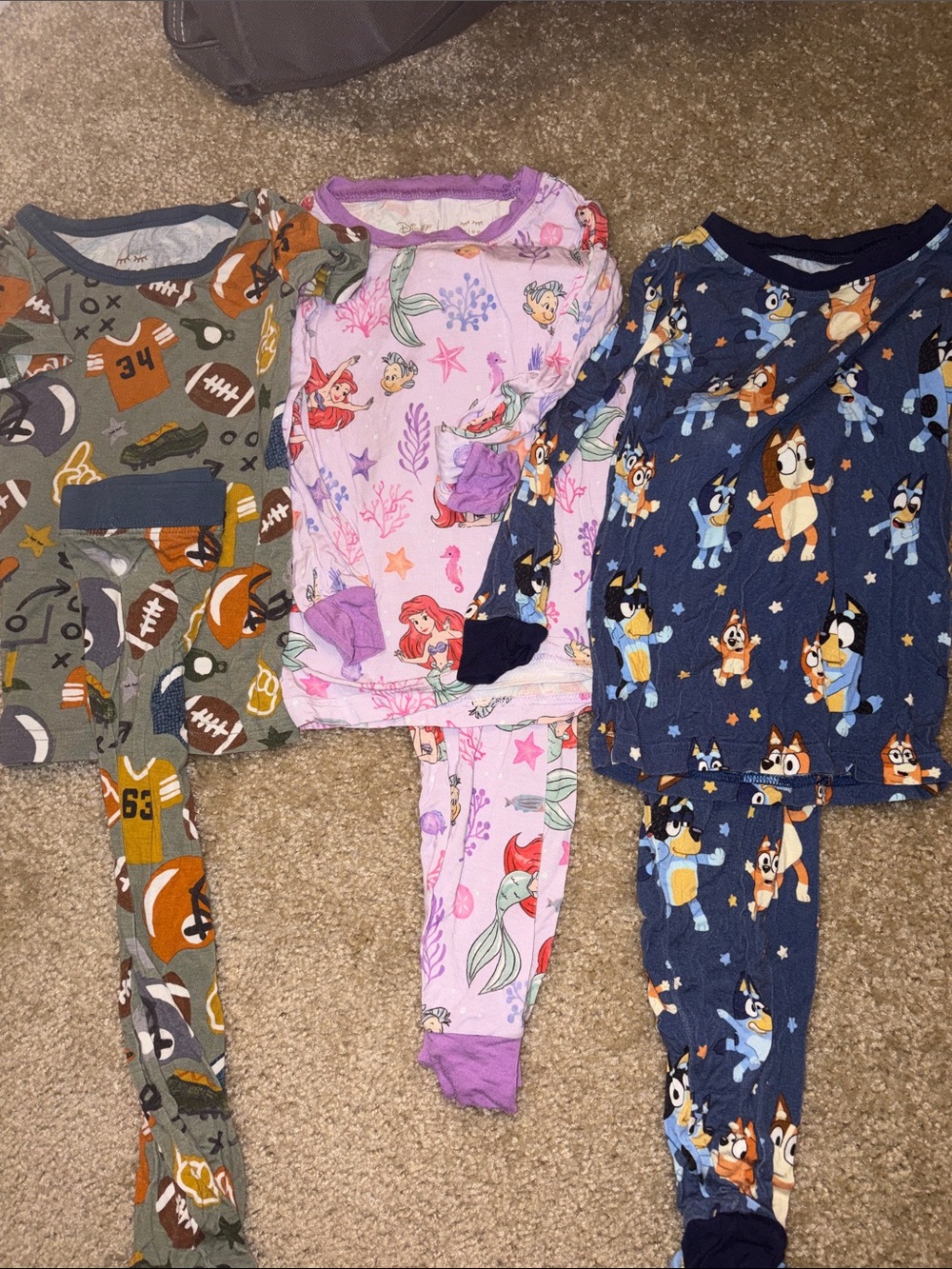 Little Sleepies Pink Ariel Mermaid Pajama Set